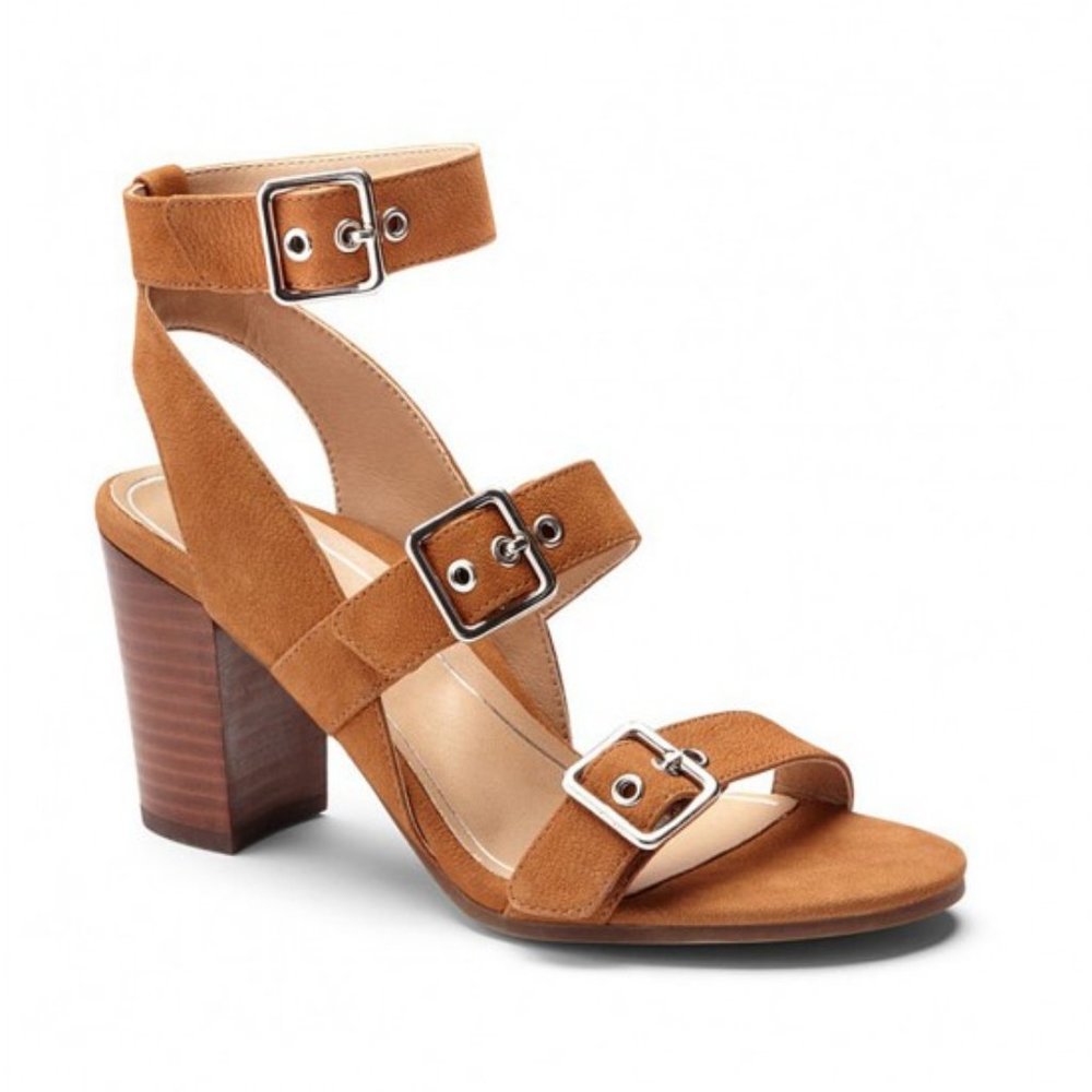 Vionic Perk Carmel Backstrap Heel Saddle